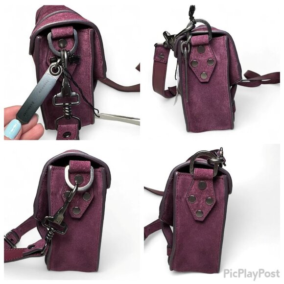 PROENZA SCHOULER PS1 Suede Mini Crossbody Purple NWT - Picture 9 of 16